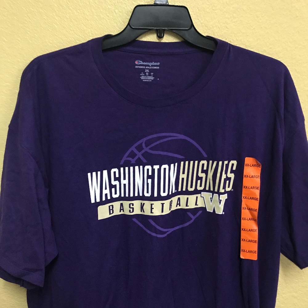 Washington Huskies Blue Champion T-Shirt 2XL Men